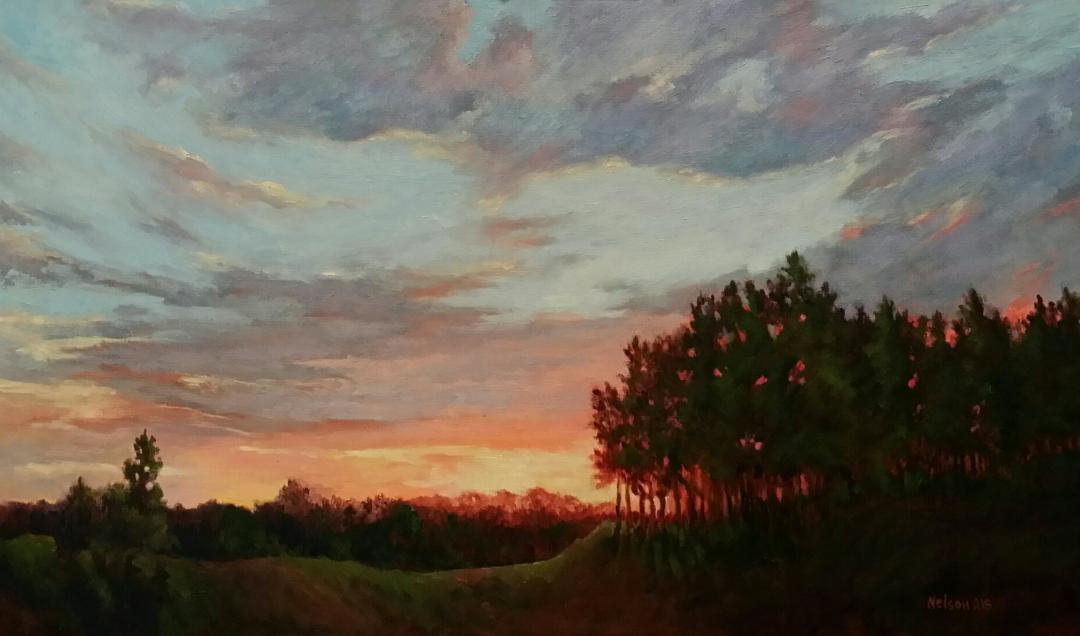 Evening Fire by Sharon Nelson