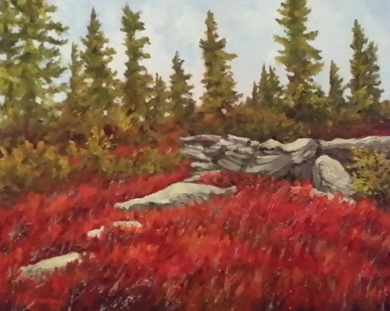 Click here to view Scarlet on the Mountain by Sharon Nelson