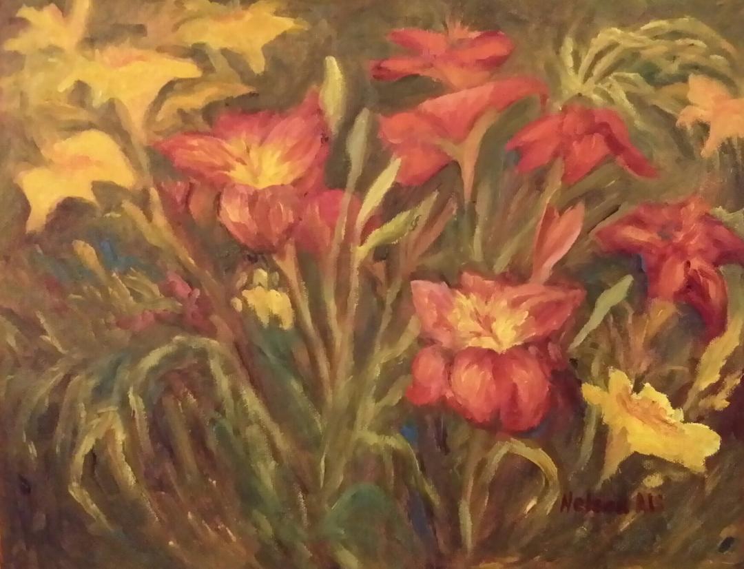 In the Daylily Garden by Sharon Nelson