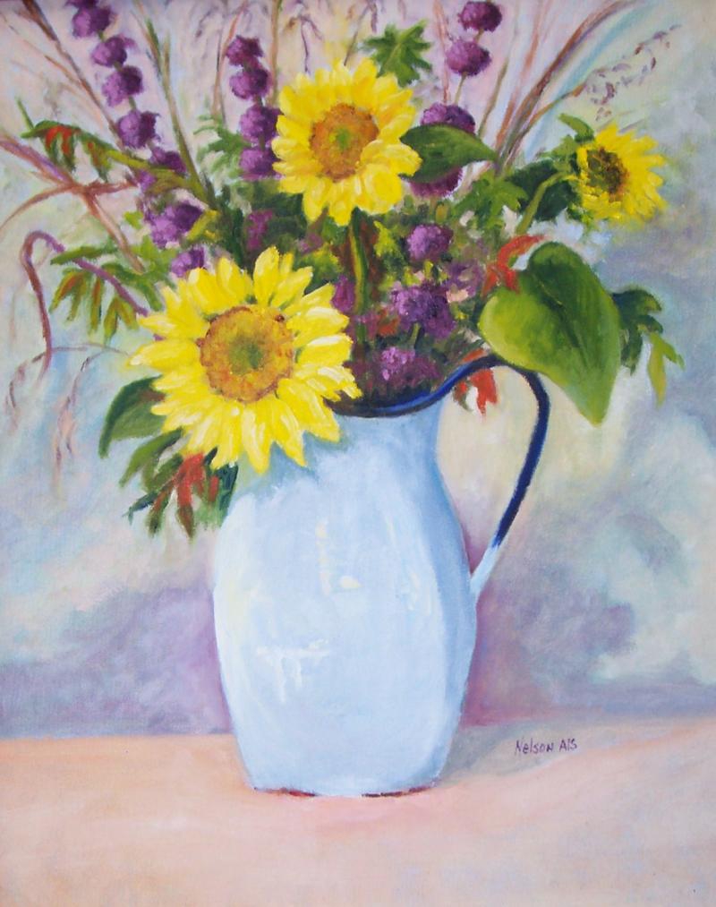 Click here to view Sunflowers and Beauty Berries by Sharon Nelson